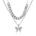 2Pcs Set Exaggerated Inlaid Retro Set-White